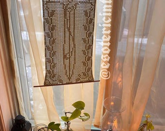 chart pattern for this small sting sword filet crochet tapestry