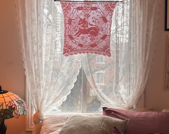 chart pattern for this captured unicorn filet crochet tapestry