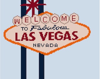 Patrón de punto de cruz de Las Vegas - Descarga digital