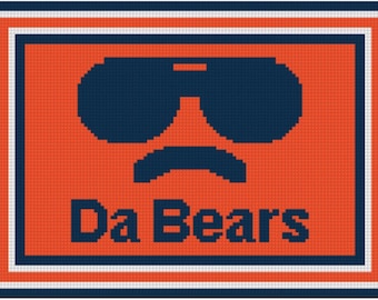 Da Bears Chicago Needlepoint Pattern (5”x7”) - Digital Download