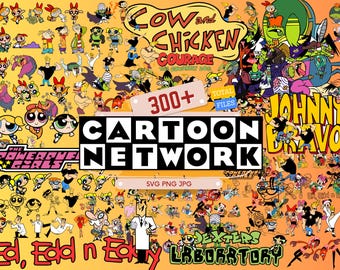 90年代カートゥーンネットワークSVGバンドル、メガパック（300以上のファイル）