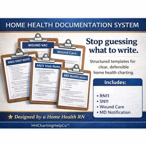 Home Health Clinical Documentation Framework Bundle | Defensible ...