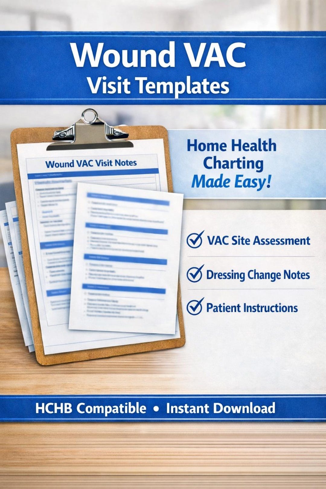 Wound VAC Visit Narrative Template – Home Health Nurse Documentation ...