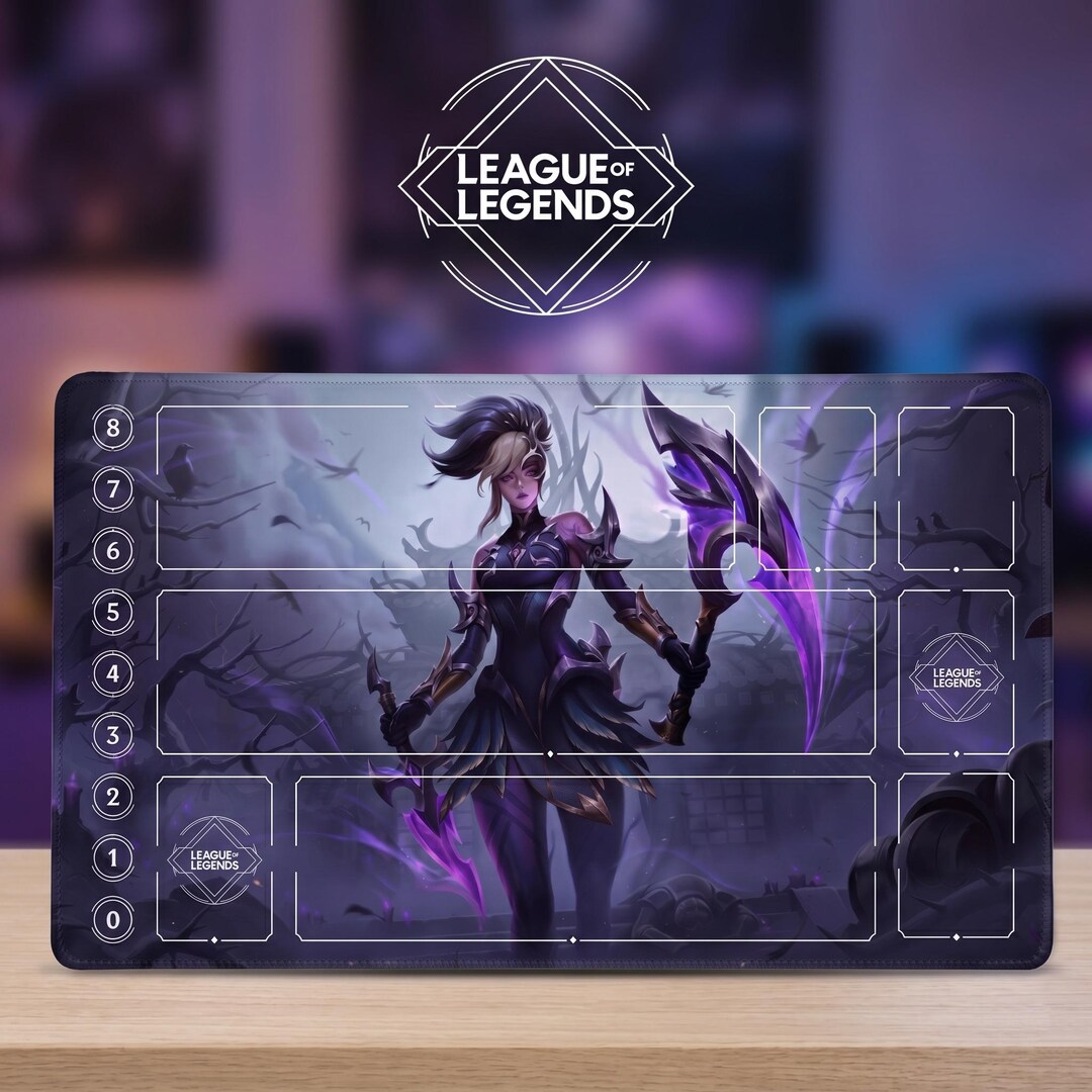 Akali Coven Riftbound Playmat LOL - League of Legends Inspired Trading ...