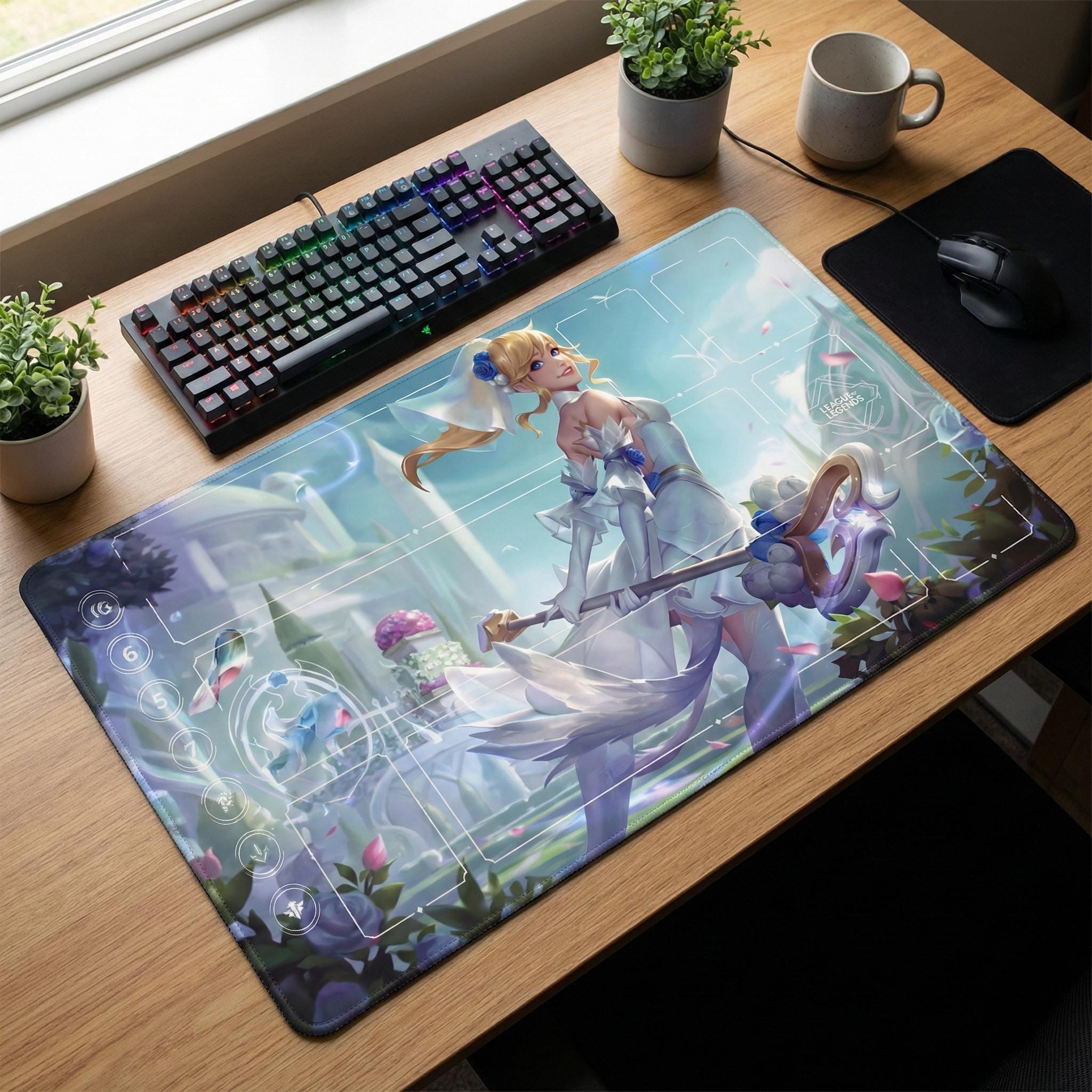 Sp Lux Riftbound Lux Arcana Riftbound LOL Playmat - League of Legends Inspired Trading ...