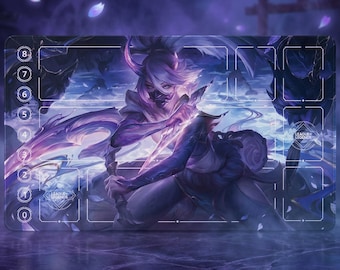 Riftbound Playmat Akali Edition • Custom Board Game Mat With Zones