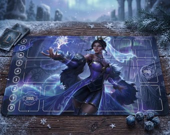 Mel Medarda League of Legends Riftbound Playmat | Trading Card Game Pad | LOL Desk Mat | 24" x 14" inches Stitched Edges