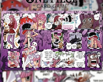 Perona One Piece Playmat - Ghost Princess Manga Panel TCG Mat, One Piece Card Game Desk Mat, Anime Mouse Pad for TCG