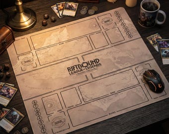 Riftbound League of Legends Playmat – Two Player TCG Battlefield 24 x 24
