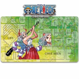 Tapete de juego de cartas de One Piece de Yamato - Diseño de panel manga - Tapete de juego OPCG TCG - Tapete de escritorio de anime - Accesorios de One Piece - 24" x 14"