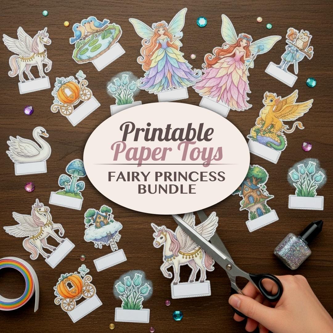 Fairy Princess Printable Paper Dolls | Cut Out Craft Activity for Kids ...