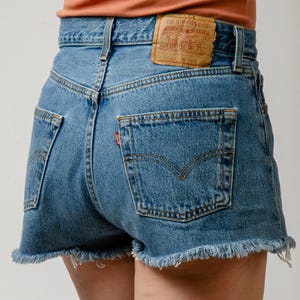 Vintage Levis 501 Cut Off Shorts Frayed Jeans W 29