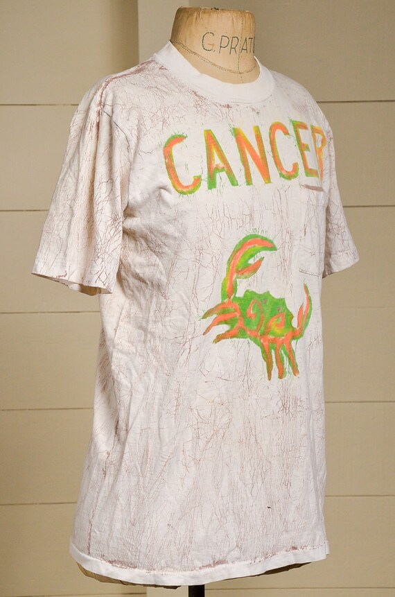 70s Cancer Astrological Handmade T Shirt Single P… - image 2