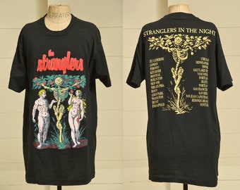 90s Stranglers in the Night Tour Screen Stars Tag Promo T Shirt