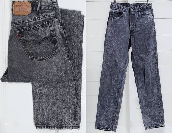 levis black acid wash jeans