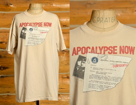 1995 Apocalypse Now Movie Promo Beige Cotton T Sh… - image 1