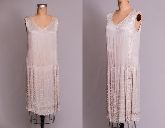 Década de 1920 marfil Flapper con cuentas vestido mano vidrio - Etsy México Década de 1920 marfil Flapper con cuentas vestido mano vidrio - Etsy México