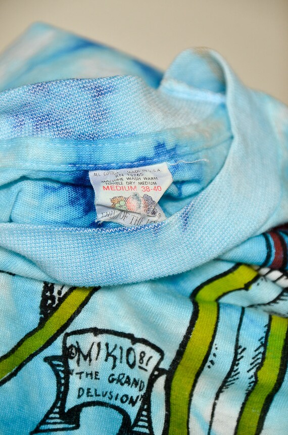 1981 Mikio STYX Tie Dye Hippie T Shirt - image 5