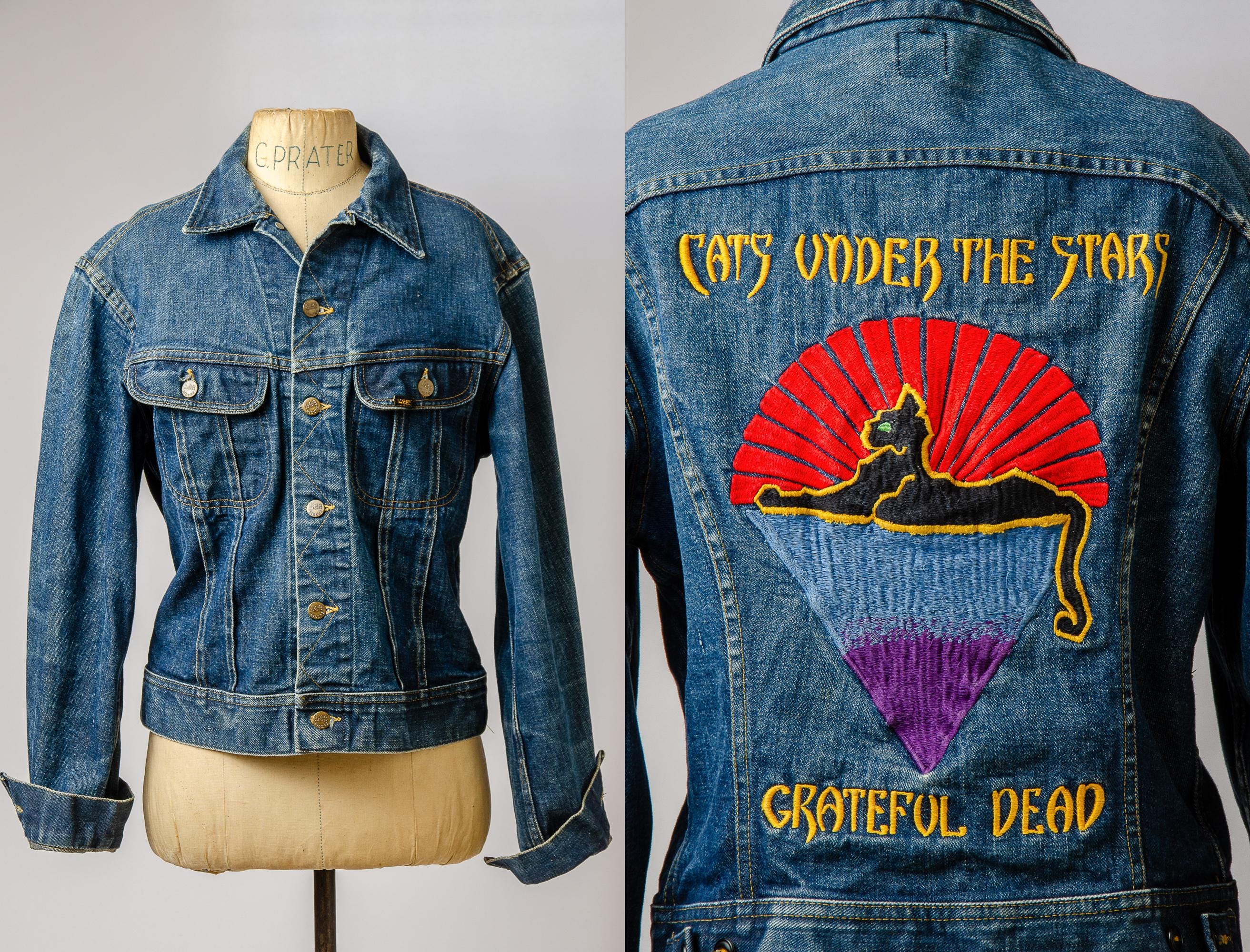 Grateful dead　American Beauty　デニムジャケット Hand Painted Grateful Dead Jean Jacket - Etsy