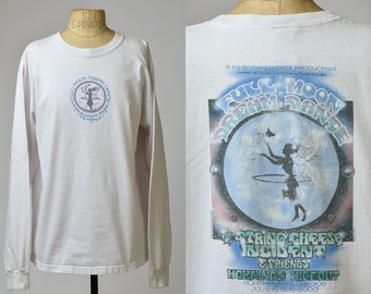 Vintage String Cheese Incident & Friends Full Moon Dream Dance Long Sleeve White Cotton T Shirt