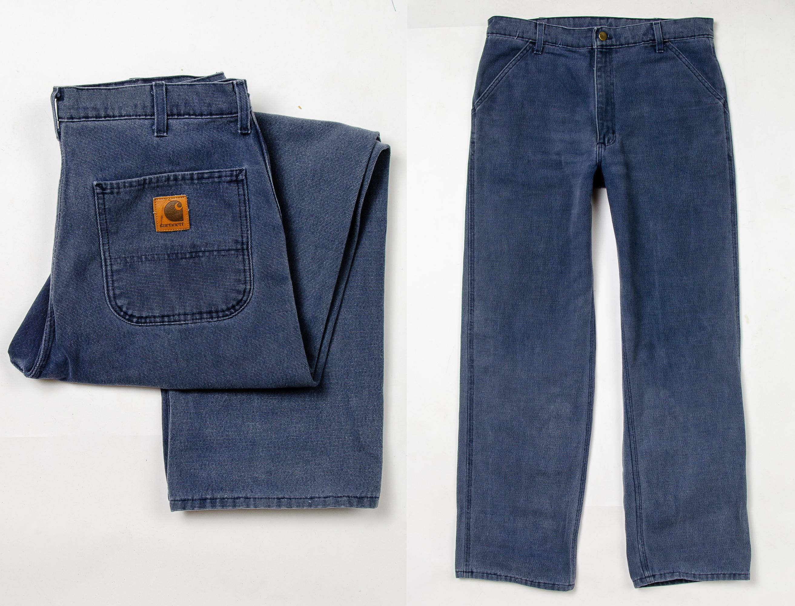 Vintage Carhartt Blue Twill Utility Carpenter Pants 35 X 32 - Etsy