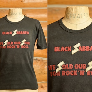 1976 Black Sabbath We Sold Our Soul For Rock &#39;N&#39; Roll T Shirt