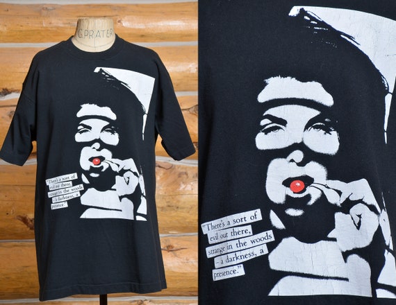 90s Twin Peaks Audrey Horne Black Cotton T Shirt