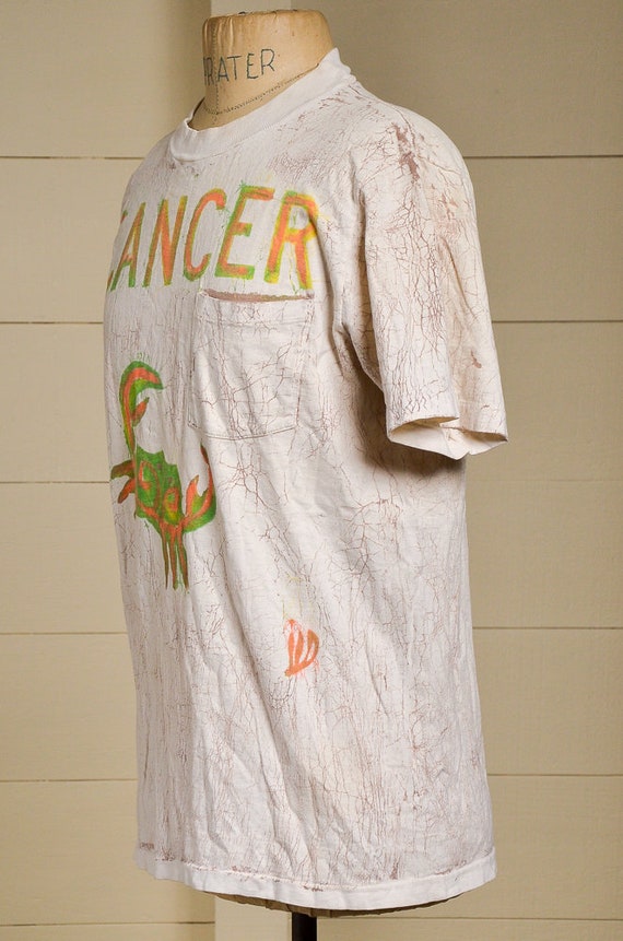 70s Cancer Astrological Handmade T Shirt Single P… - image 3