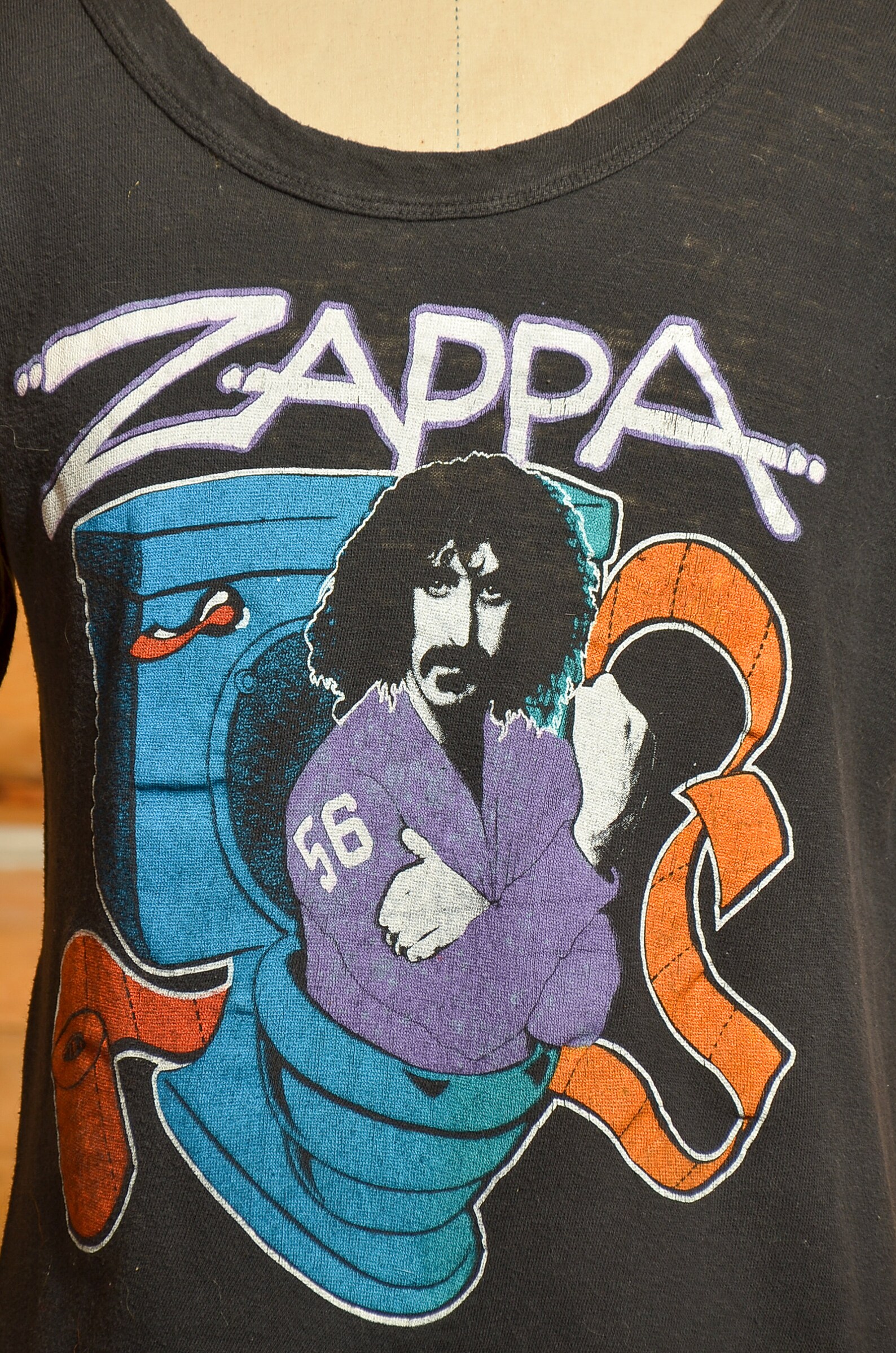 1970s Frank Zappa Krappa Front and Back Print Black Cotton T | Etsy