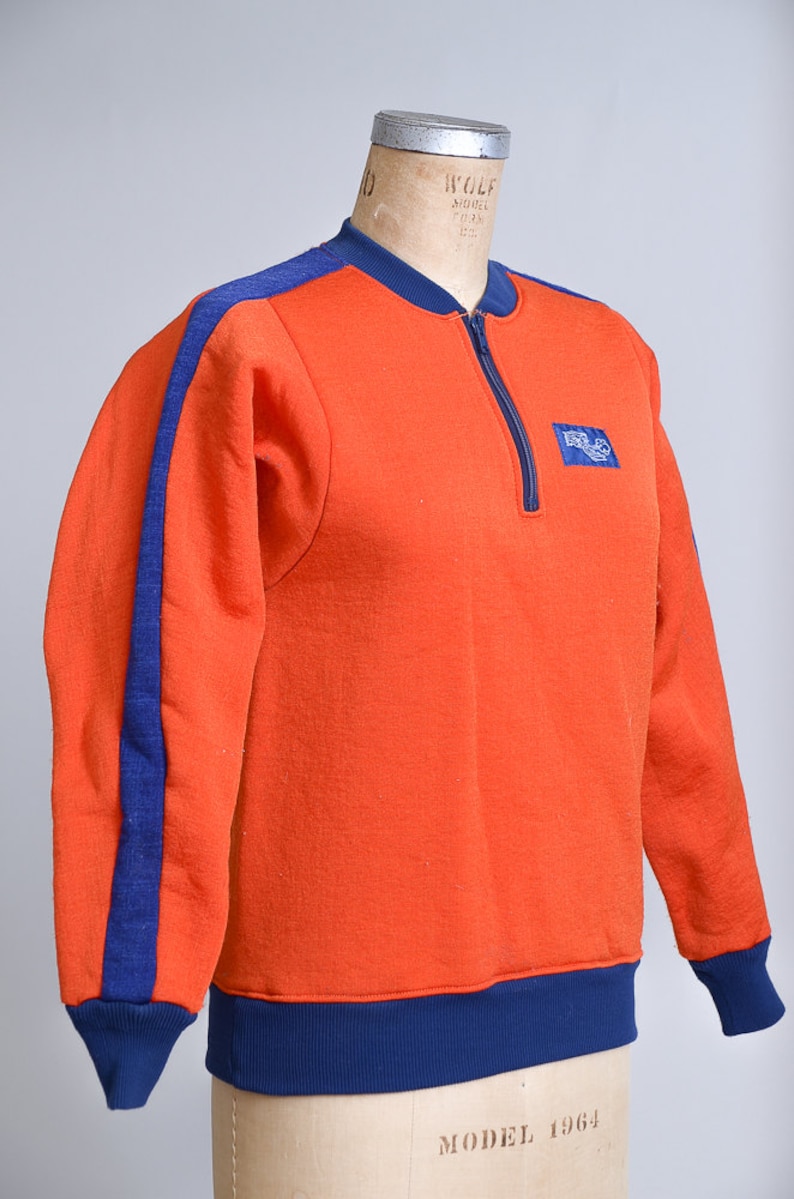 80s Early Winters Fleece Jacket Half Zip Bright Orange Outdoor - Etsy