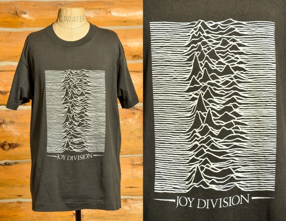 1980s Joy Division Unknown Pleasures Album Black C