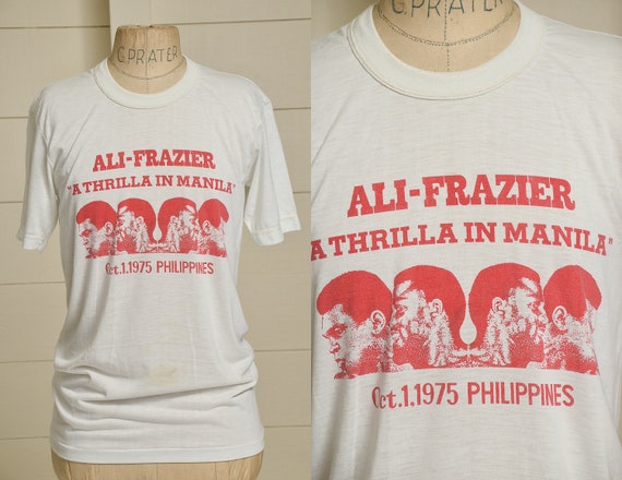 Muhammad Ali Boxing Champ Thrilla In Manila Adult T Shirt