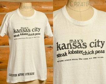 1970s Max's Kansas City Legendary Punk Scene Venue Cotton T Shirt