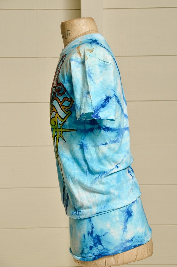 1981 Mikio STYX Tie Dye Hippie T Shirt - image 3