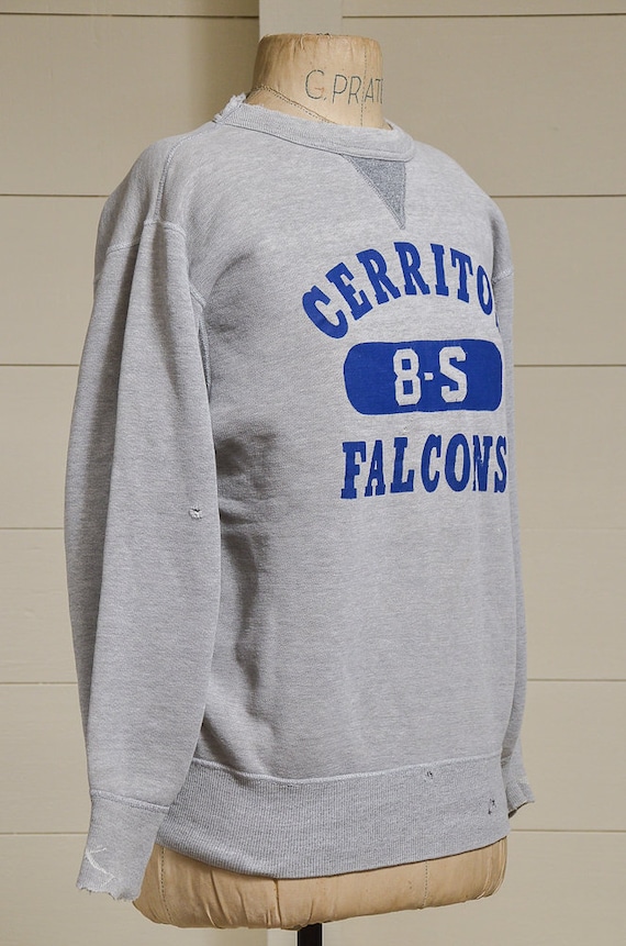 1950s V Stitch Sweatshirt Cerritos Falcons Califo… - image 3