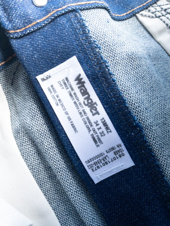 Vintage Wrangler Deadstock Jeans Dark Blue Denim … - image 6