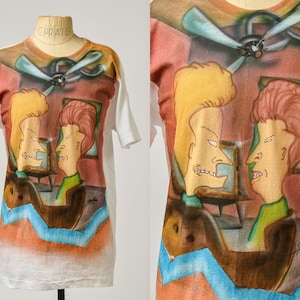 90s Beavis and Butthead Airbrush Artist T Shirt