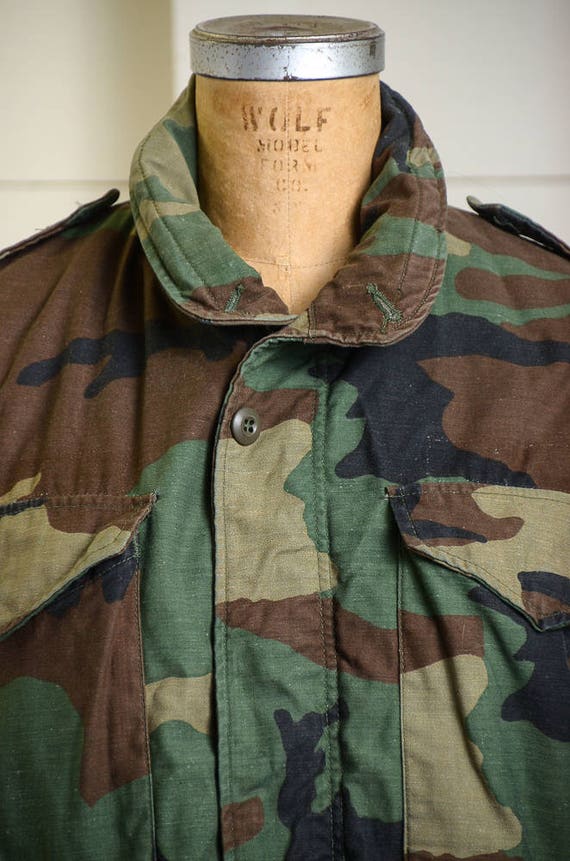 1980s Camo Parka Camouflage US Army Military M-65… - image 5