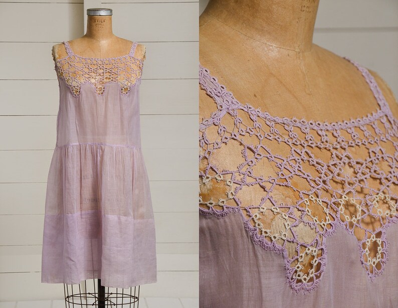 Lavender Crochet Dress