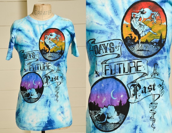1981 Mikio Days of Future Past Tie Dye T Shirt - image 1
