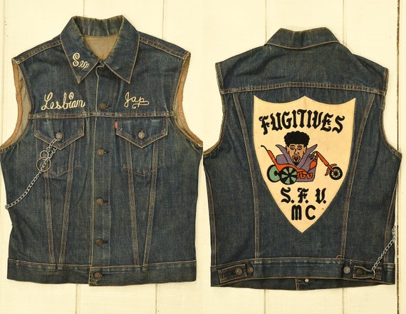 motorcycle vest denim