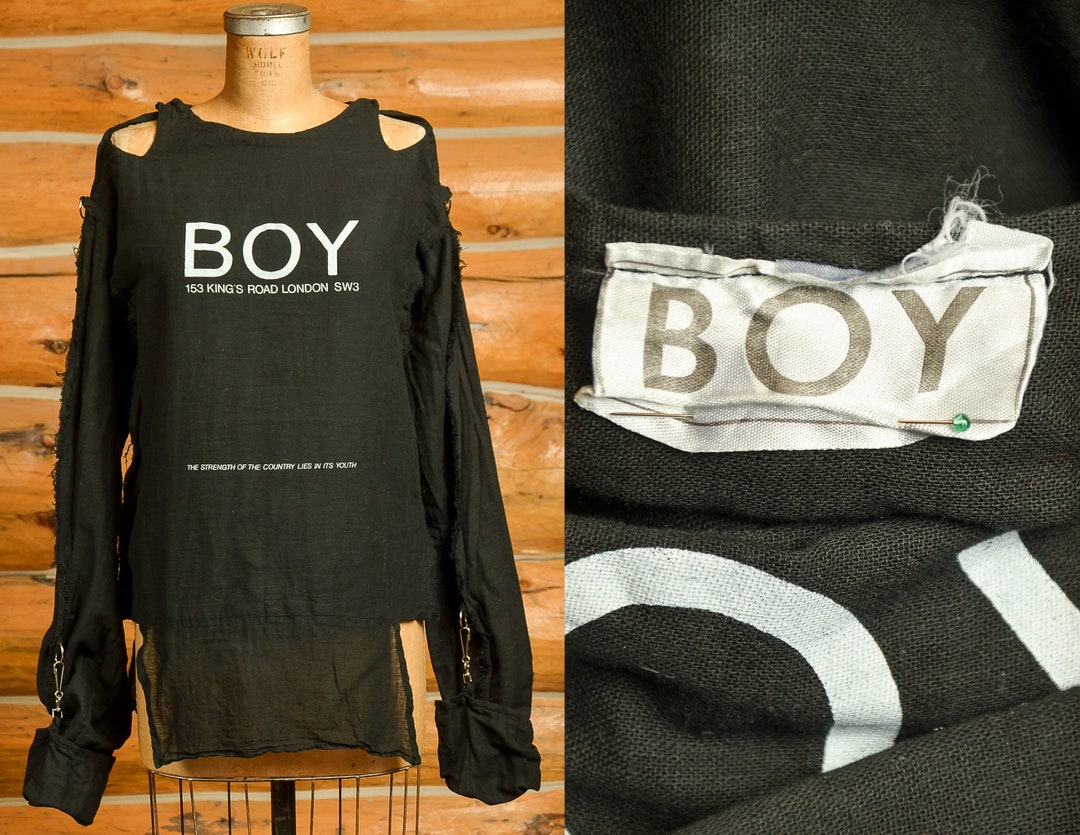 1980s Boy London Seditionaries Bondage Shirt Black Muslin Goth Top - Etsy UK