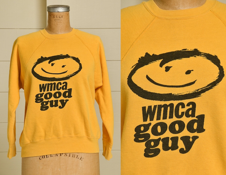 1960s WMCA Good Guy Sweatshirt Famous Mick Jagger Rolling Etsy