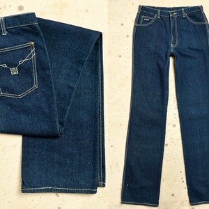 1980s Givenchy Jeans Dark Denim High Waisted Disco Glam Jeans 32 x 36