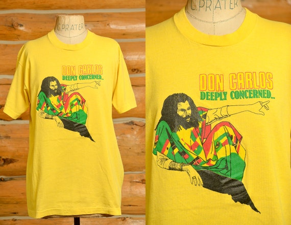 1980s Don Carlos Deeply Concerned Reggae Promo T … - image 1