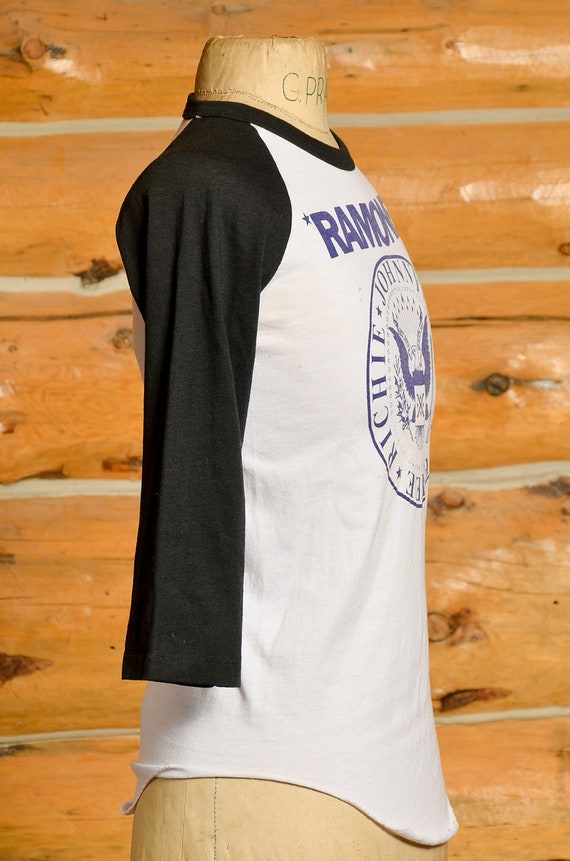 1980s Ramones Screen Stars Tag Baseball Tee Punk … - image 2