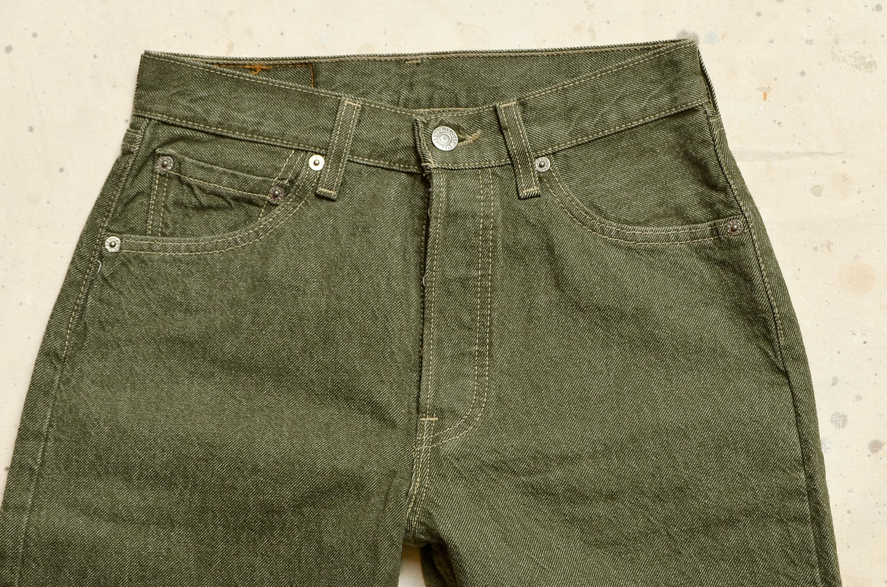 1980s Levis Sage Green Denim 501 Made in USA Jeans 28 X 32 - Etsy
