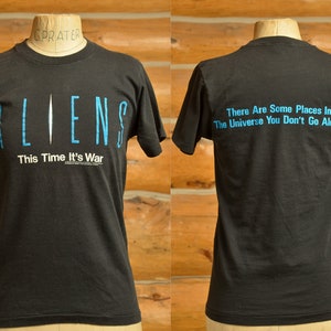 1980 Alien Movie Promo This Time Its War Sci Fi Movie T Shirt