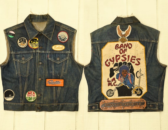 levi biker vest