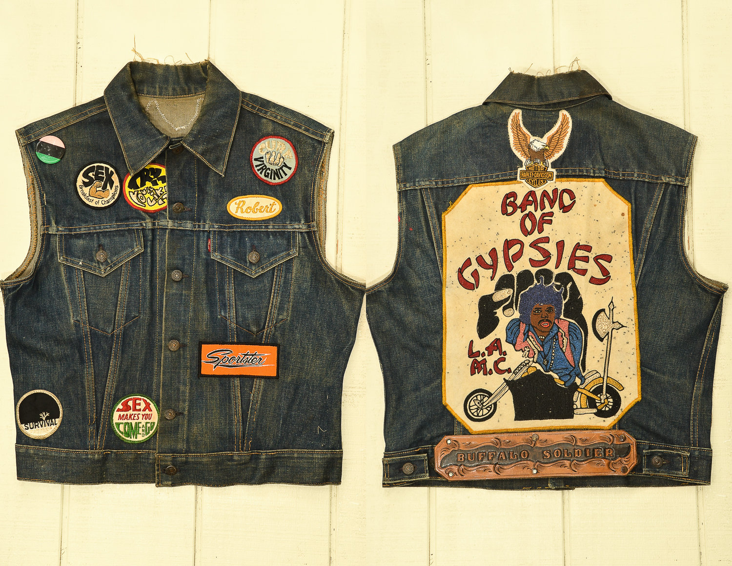 Vintage motorcycle club sales vest for sale